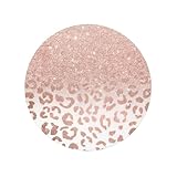 La purpurina de oro rosa mejora la estética de tu hogar con nuestros imanes magnéticos redondos para refrigerador, diversos temas