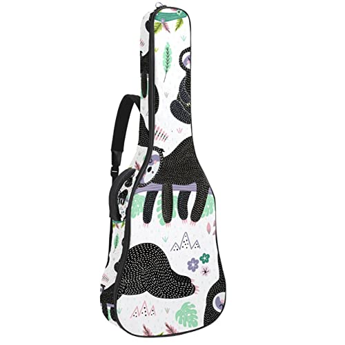Housse de transport rembourrée imperméable en tissu Oxford avec bandoulière réglable pour guitare Motif paresseux… - Les Beatles, Paul McCartney, John Lennon, RIngo Starr, George Harrison Housse de transport rembourrée imperméable en tissu Oxford avec bandoulière réglable pour guitare Motif paresseux…