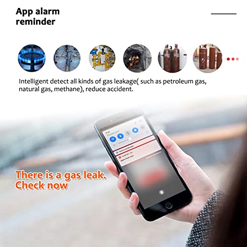 Guangming - Wi Fi Smart Gas Leak Detector Lcd Natural Gas/Liquefied Petroleum Gas Tester Hanging Methane Alarm Buzzer With Sound And Light Voice Alarm #TOP2
