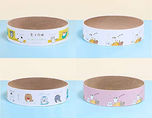 Cicilin Arranhador de gato de papelão para gatos 2 em 1 almofada de arranhão e cama redonda reversív