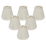 Royal Designs, Inc. CS-841WH-6 Pleated Empire Chandelier Shade, 3 x 6 x 5, White, 6-Pack