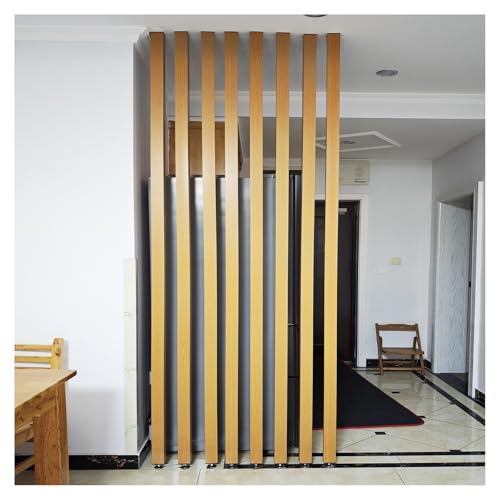Partición de Postes de Pared de Suelo a Techo,Separador de Ambientes，Decor Entrada de separación de Listones，Mampara de Privacidad Separación de Espacios Postes Columnas(7root,170cm/66.9in/5.57ft)