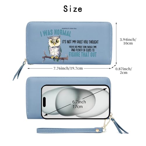OIDERY Personalized Cute Owl Women's Wallet,Birthday Gift,Holiday Gift for Family,Graduation Gift for Classmates2