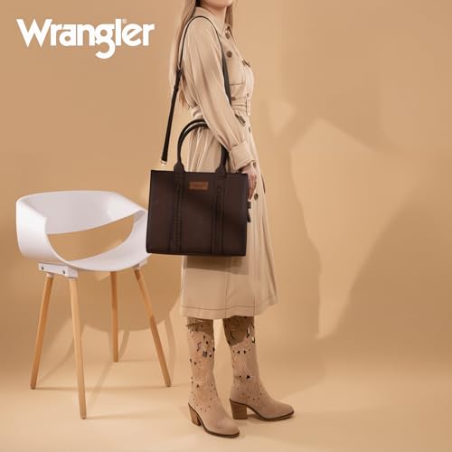 Image of Montana West x Wrangler Tote Bags Purses for Women Work Top-Handle Handbags with Strap