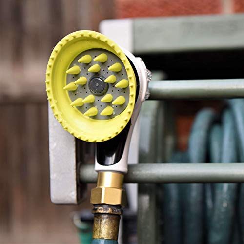 Wondurdog Outdoor Garden Hose Dog Shower Brush Head Nozzle with Splash Guard Handle and Rubber Grooming Teeth. Metal Connector and Water Pressure Control. Wash Your Pet. Don’t Get Wet! - Thumbnail 7