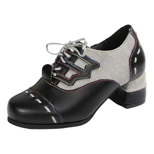 Finis les pieds douloureux avec ces bottines en cuir souple à lacets