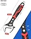 MAXPOWER Schraubenschlüssel Verstellbar, Adjustable Wrench Einmaulschlüssel Rollgabelschlüssel aus legierter Stahl mit Gummigriff, Länge: 205 mm （max. 30 mm Maulweite）
