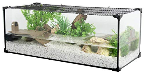 Zolux Aquarium Tortue-AQUATERRARIUM pour Tortue d'eau 100 CM
