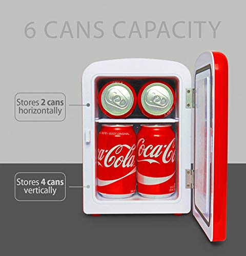 最安値 コカコーラデザインミニ冷蔵庫 Kwc 4 Coca Cola Personal 6 Can 新デザイン 輸の価格比較