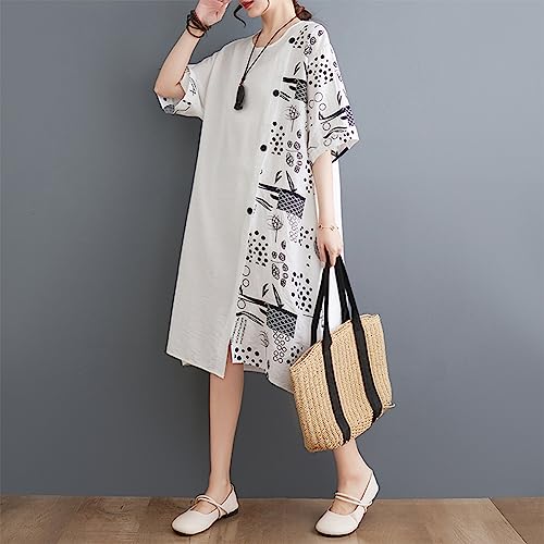 Moniss Cueca casual feminina comprimento médio na altura do joelho Estampa geométrica lisa Algodão e