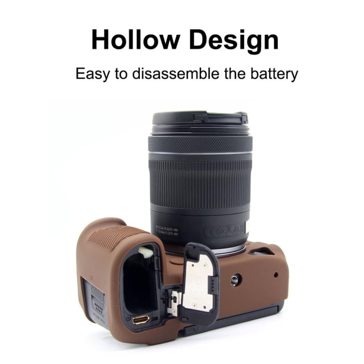 Per Canon EOS R10 custodia morbida in Silicone per armatura custodia per fotocamera custodia protettiva per il corpo nero rosso giallo bianco marrone colore mimetico  44