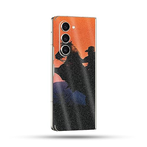 Image of MightySkins Glossy Glitter Skin Compatible with Samsung Galaxy Z Fold 5 Full Wrap - Bronco Sunset | Protective, Durable High-Gloss Glitter Finish | Easy to Apply & Change Styles | Made in The USA