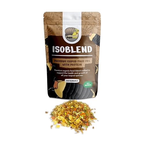Bugzy Bugs Isoblend Premium Isopod Food Feed Mix All Natural Protein Vegetable Dry Blend for Isopods Feeders Insects