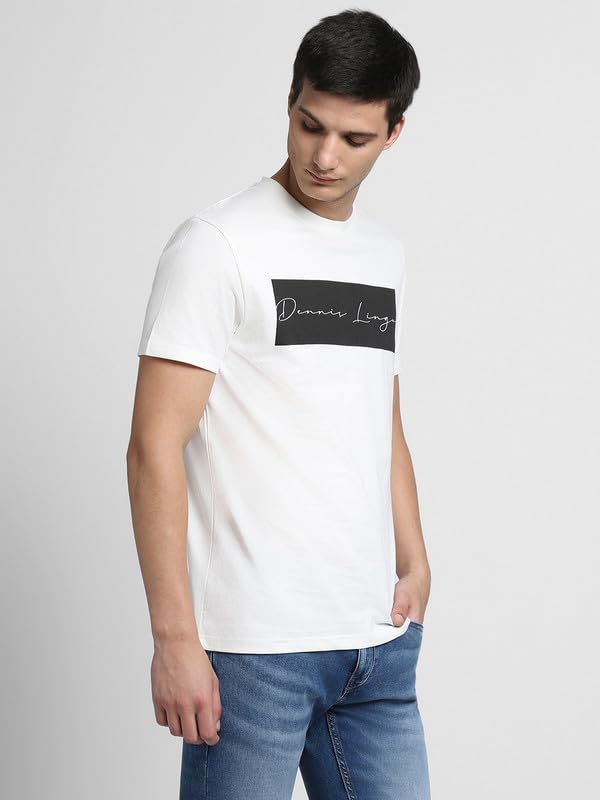 Image of Dennis Lingo Men's Cotton Graphic Print Crew Neck Regular Fit T-Shirts