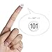 dealzEpic - Number Stickers - 101 to 200 Round Self-Adhesive Stickers - Set of 15 Sheets