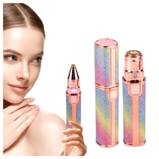 Aparador de Pelos Facial Recarregável por USB Portátil 2 em 1 – Depilador Elétrico para Sobrancelhas, Buço, Nariz e Orelhas – Eficaz, Portátil Design Ergonômico Compacto Multiuso, Uso diário e Viagens