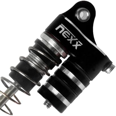 Nexx Racing Reservoir Shock (4 pcs) for RC Car 1/24 - Remote Control Car 1/24 Parts (HELIDIRECT) (SCX24 - Black)