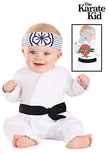 Disfraz Infantil Karate Kid Daniel-San con Cinturón y Vincha miniatura 2
