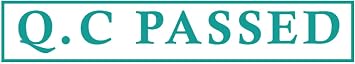 Printtoo Q.C Passed Self Inking Rubber Stamp Pre-Inked Office Stamp- Home Office Business Stationery, Green- 42 x 9 mm