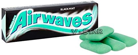 Wrigley's Airwaves Black Mint Chewing Gum (15 Packets)