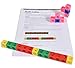 edxeducation Math Cubes | Set of 100 Counting Blocks with 5 Shapes | Math Manipulatives for Preschoolers | Shape and Color Sorting Toys | 10 Colors