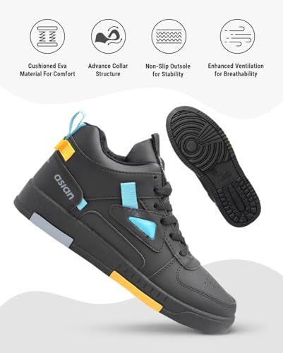 Image of ASIAN Men's TARZAN-11 Casual Sneaker Shoes with Synthetic Upper Lightweight Comfortable Mid Top Sneaker Shoes for Men's & Boy's