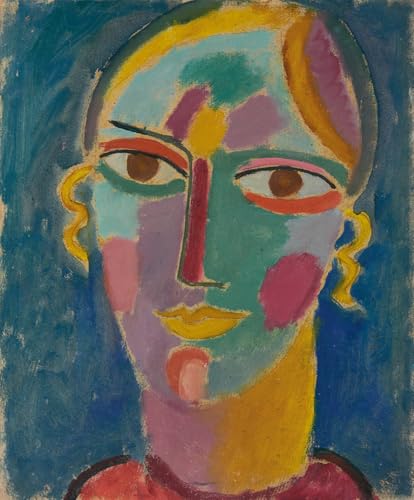 Peinture pour la décoration de la chambre à coucher portrait mystique Jawlensky 60x90