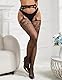 ohyeahlady Strumpfhosen Damen Sexy Strapsstrümpfe Große Größen Strapse Dessous mit Spitze Strümpfe und Halter Elastisch Strapsstrumpfhose Stockings Pantyhose Netzstrümpfe(3XL-5XL)