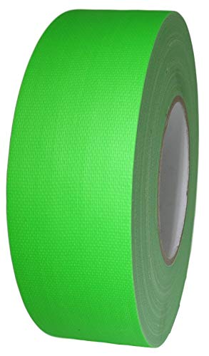 Image of GGR Supplies T.R.U. CDT-70F Superior Performance Fluorescent Duct Tape with A Natural Rubber /Synthetic Resin Adhesive. 60 Yards. (Fluorescent Green, 2 in.)