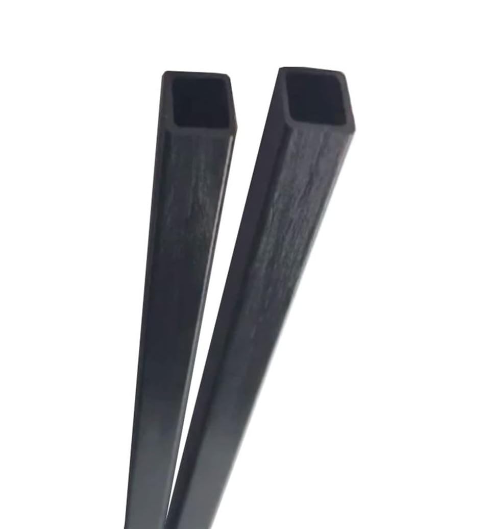 Zestaw 2 rur kwadratowych z włókna węglowego 19,6 cala, pręt kwadratowy o długości 500 mm(8x8x7MM)