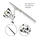 MultiOutools Pen Fishing Poles 38 Inch Mini Pocket Fishing Rod and Reel Combos Travel Fishing Rod Set, Fishing Gear for Ice Fly Fishing Sea Saltwater Freshwater, Spincast Reel and Fishing Rod Combo