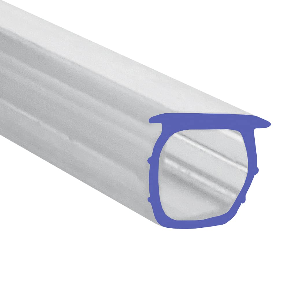 Shower Seal Uk Ltd Clear Soft Flexible Rubber Shower Seal | For Bi Folding Doors & Shower Screens | Fits Into Channel | Bif063 (90Cm)