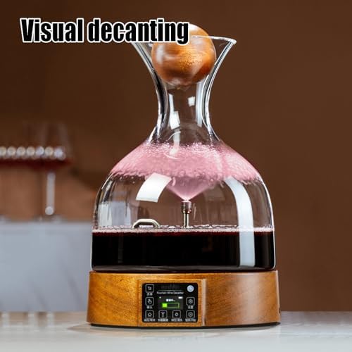 Décanteur de vin électrique avec rotation à 360° - Aérateur intelligent rechargeable pour la maison et les fêtes