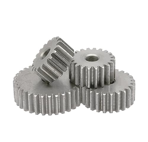 Bevel Gear Pinion Hardware Mechanical 1pcs Spur Gear 1M 12T-28T Metal Transmission Gear Steel 1 Modulus12 13 14 15 16 17 18 19 20 25 30 Teeth(1M-20Teeth)