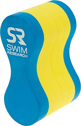 Swim Training Aid Pull Buoy for Upper Body Strength and Aquatic Water Exercise – Swimming Pool Equipment Foam Pull Buoy by Swim Research (Junior Sizing)