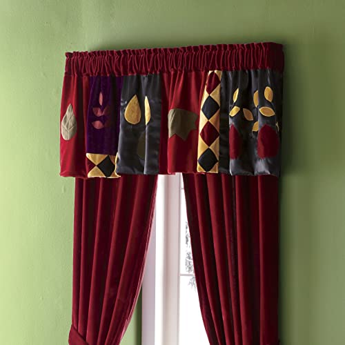 Montgomery Ward Velvet Dreams Valance - Coordinating Velvet, Appliqués & Satin Accents, Polyester, Machine Washable, 84" W x 20" L2