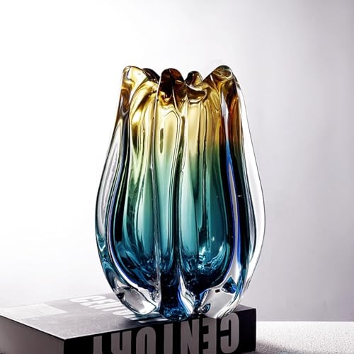 Vase en verre à bourgeons bohème transparent pour décoration de table - 6