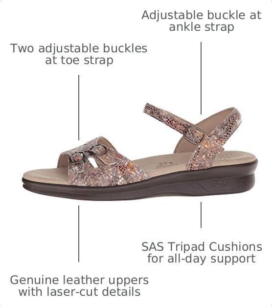 Image of Leather Duo Sandals by SAS