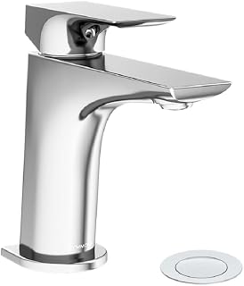 Verity Single-Hole Single-Handle Bathroom Faucet with Push Pop Drain (1.0 GPM)