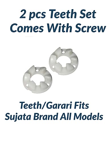 Image of Coupler Teeth for Sujata Juicer Mixer Grinder - 3 Screw Fit - White - 1 Piece Set Mixer Grinder Coupler (2)