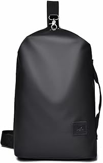 Men's nylon waterproof leisure backpack, chest backpack and shoulder bag, suitable for hiking