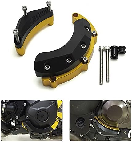 Accessories Motorcycle Engine Guard for Yamaha MT-09 FZ-09 MT09 2017 Tracer XSR900 2014-2017 Engine Guard Case Slider Cover Protector Set - (Color: Titanium)