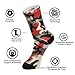 SyXIOP Camouflage Red Fashion men's crew socks running breathable wicking mens crew socks (2-Pair)