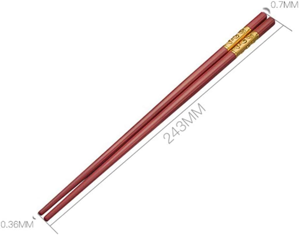Baguettes, baguettes en fibre de verre rouge réutilisables, cadeau de 10 paires de baguettes japonaises chinoises coréennes, lavables au lave-vaisselle, baguettes antidérapantes légères for restaurant