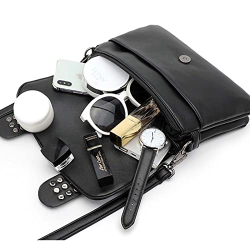 MLAFE Gothic Shoulder Bag Steampunk Shoulder Messenger Bag Rivet Skull Shoulder Bag Harajuku Shoulder Bag4