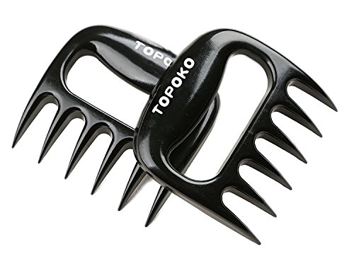 TOPOKO Meat Claws for Handling Meat Very Useful Pulled Pork & Meat Turkey Shredder-Extra Durable and Heat Resistant-Great Tool For Your Smoker & Barbecue-Set of 2