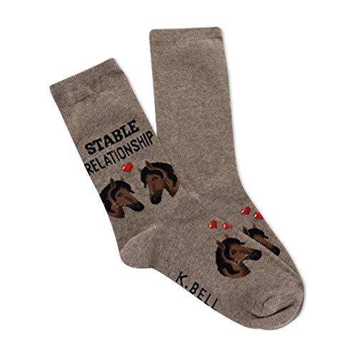 Image of K. Bell womens Funny Animal Crew Socks - 1 Pairs - Cool & Cute Wordplay Novelty Gifts