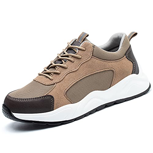 Ulogu Chaussure de Securité Homme Legere Basket de Securite Respirantes Chaussure de Travail en Acier,Beige,42 EU Cover