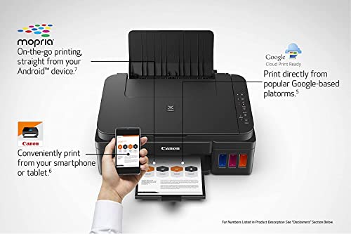 Canon Pixma All-In-One Wireless Color Inkjet Printer, Print&Copy&Scan, Auto Duplex Printing, 4800 X 1200Dpi, Mobile Printing And Airprint, Photo Print, Auto On/Off, Wi-Fi, Lanbertent Printer Cable #TOP2