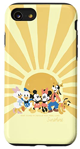 Prodotto ufficiale Disney Disney Mickey and Friends Persone che si sentono come il sole Custodia per iPhone SE (2020) / 7 / 8